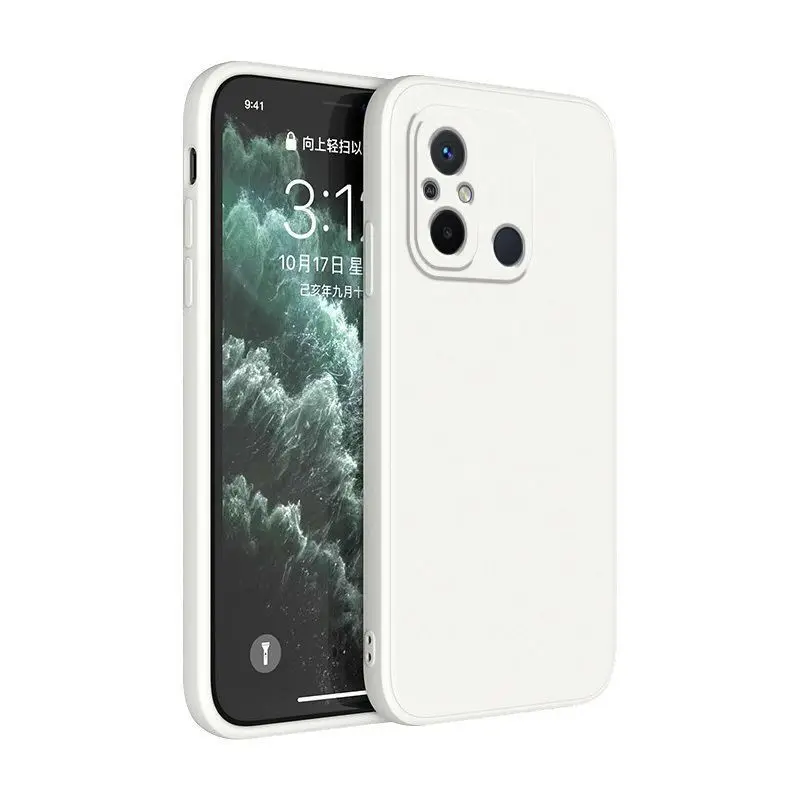 Durable Silicone Solid Color Anti-Fall Mobile Phone Case