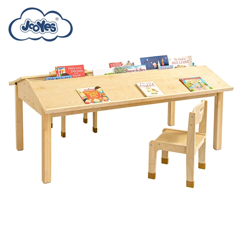 Pre school library furniture kids reading tables