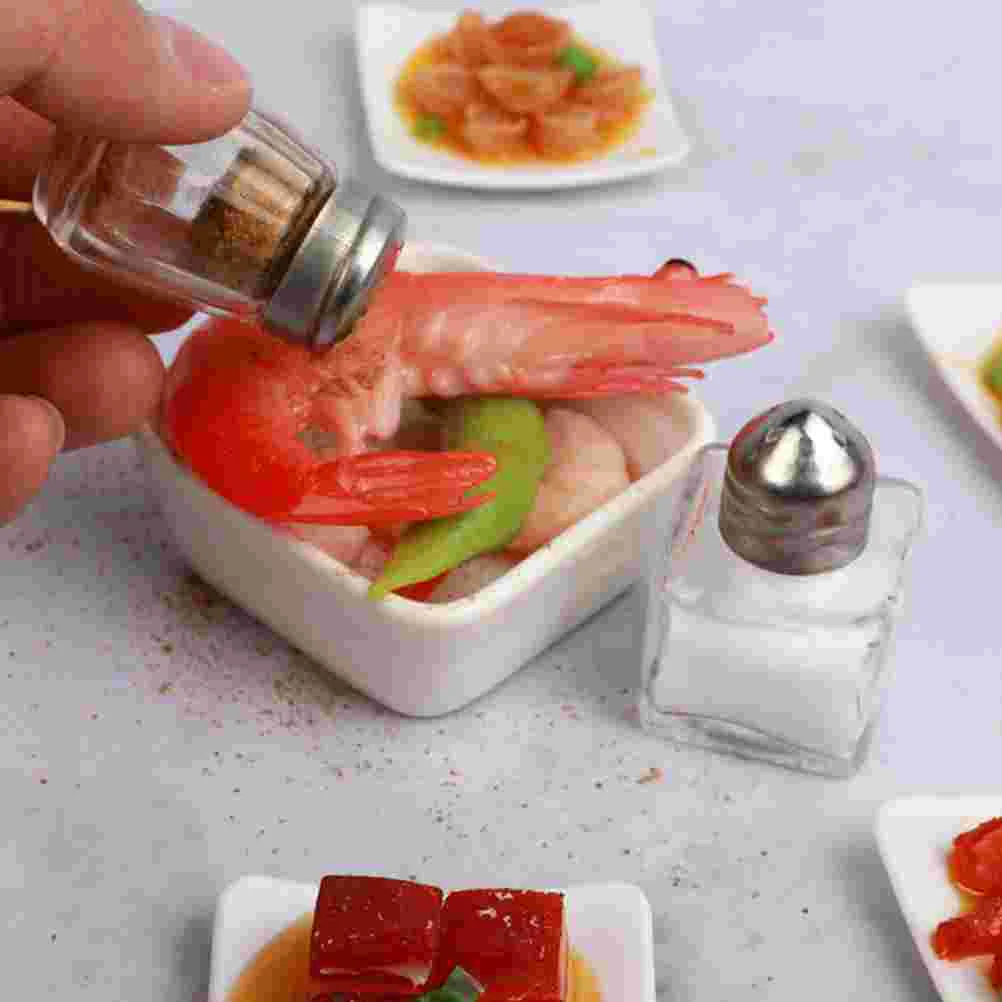 Spice Shaker Spice Shaker Set Food Storage Container Mini Salt Shakers Kitchen Glass Condiment Bottles Pepper Bottles BBQ Seasoning Containers Coffee Bean Storage Container