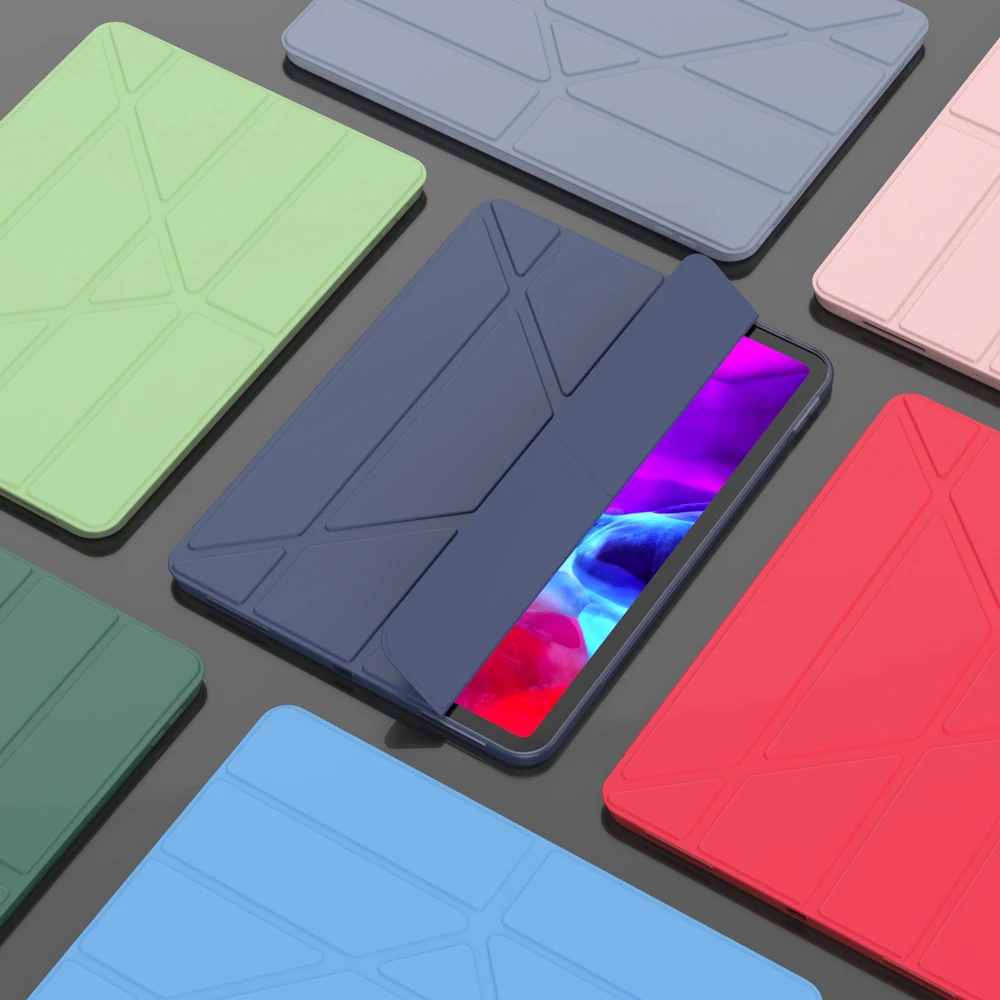 For iPad Pro inch Case PU Leather Back Cover with Stand Auto