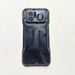 Durable Black and Silver Cell Phone Battery Cover Housing Replacement Case (Black)