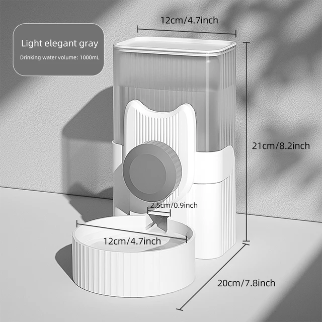 HOOPET Pet Dog Cat Automatic Dispenser Food Water Bottle Cat Bowl Feeding and Drinking Dog Water Pet Feeding Bowl Pet Supplies 5