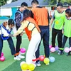 Summer Inflatable Toys Kids Adult Outdoor Team Building Step on The Balloon Games Creative Fun Party Children Interaction Sports 3