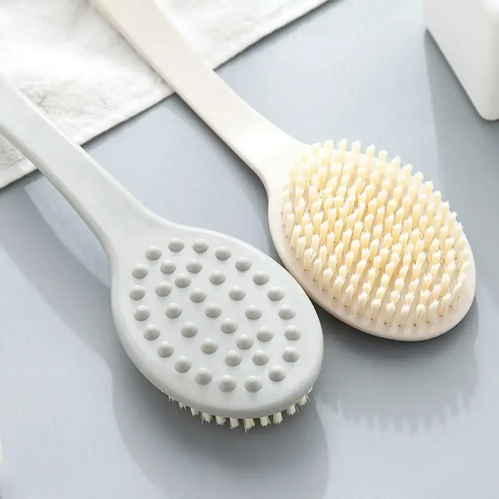 1pc Long Handle Bath Brush Soft Body Scrub Skin Massager Shower Scrubber Body Cleaning Brush Exfoliation Bathroom Accessories 5