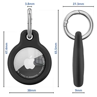 Étui Airtags Apple avec porte-clés, support de traqueur, coque de protection en Silicone souple, anti-rayures, manchon étanche, collier pour chien et chat 4