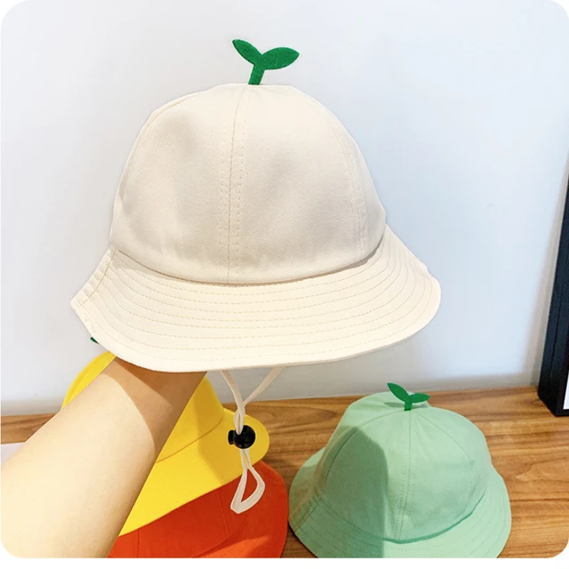 Spring Summer Baby Bud Bucket Hat Cute Bear Ear Children Panama Cap Solid  Color Outdoor Beach Kids Boy Girl Sun Hats Bonnet - AliExpress