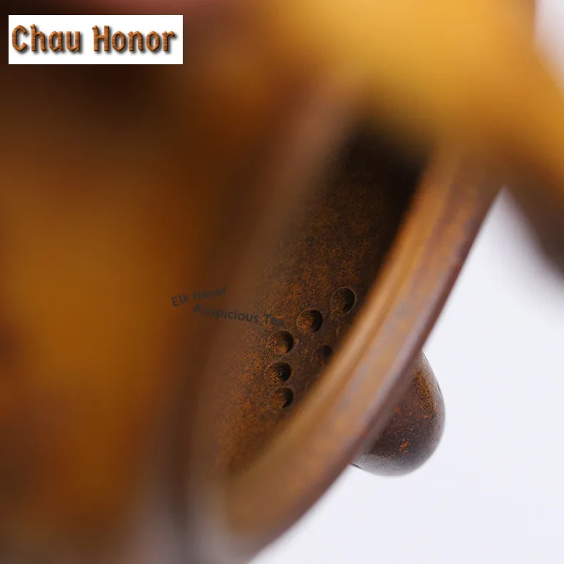 370ml Elegant Yixing Purple Clay Teapots Handmade Flying Handle Pot Raw Ore Section Mud Kettle Zisha Tea Set Tea Services Gift