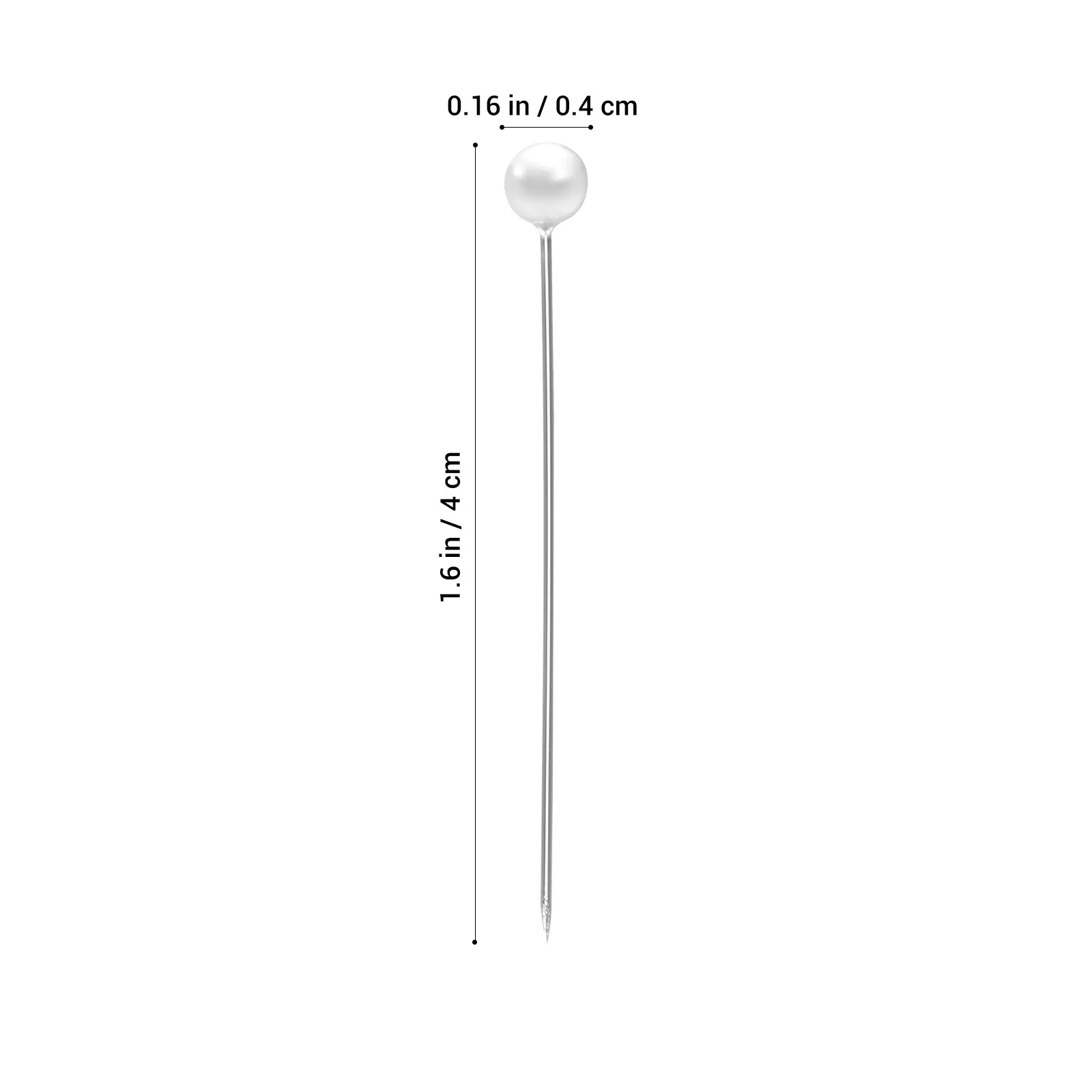 100개 진주 바느질용 핀 DIY 공예 필수품 두꺼운 원단 레이어 마킹 핀 1.4인치 0.16인치 내열성 컬러