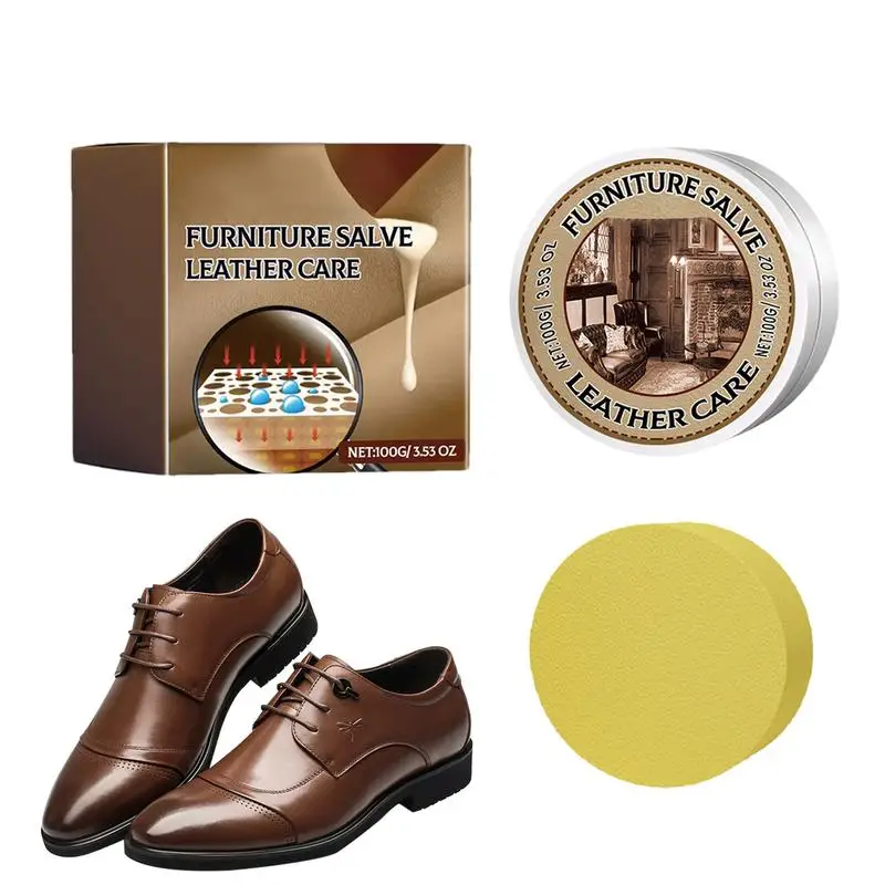 

Leather Recoloring Balm Leather Restoration Cream Revitalizing Leather Cream Leather Conditioner Scratch Remover Restore For Car