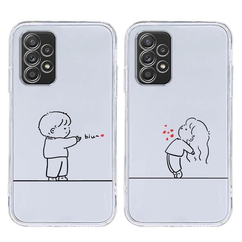 Elegant Lovers' Black and White Phone Case Cover