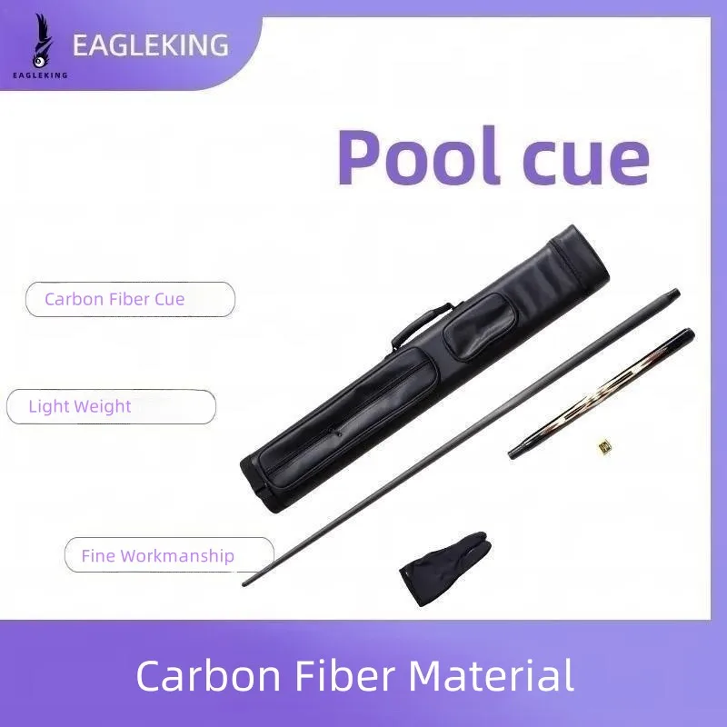 SeniorCarbonFiberPoolCues34PlayCueCarbonShaftCarbonFiberglassBlackTechnology