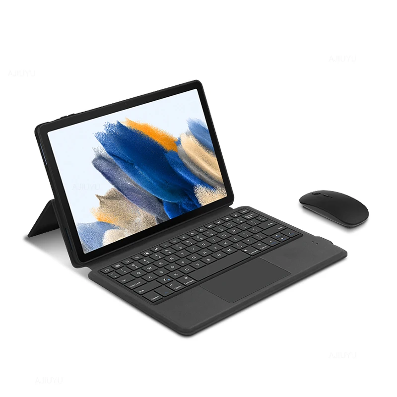 Teclado Inteligente para Samsung Galaxy Tab Estojos de Teclado Bluetooth Tablet Shell Tpu a8 sm X200 X205 a8 sm X200 X205 105 Case