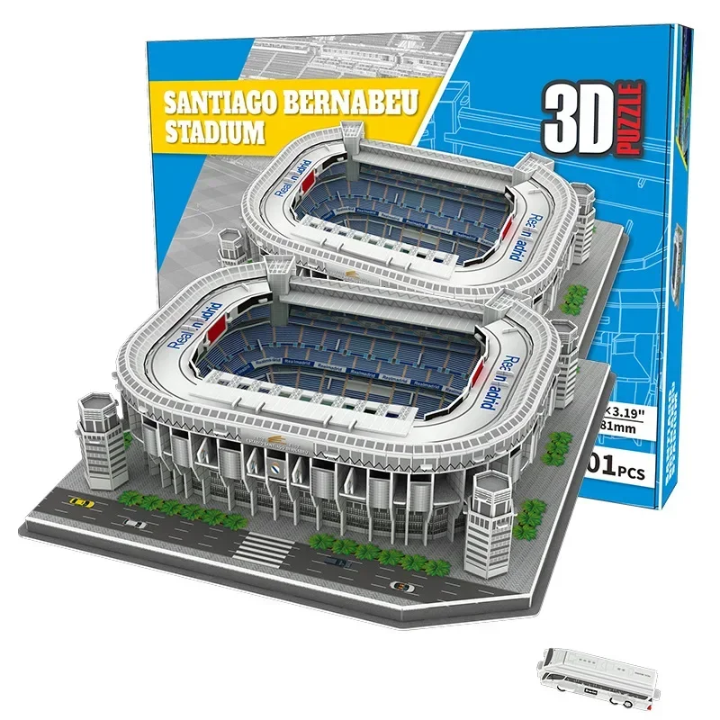 Santiago Football Stadium 3D Jigsaw Model Toys  Decoration Gift Big Size SZ 4