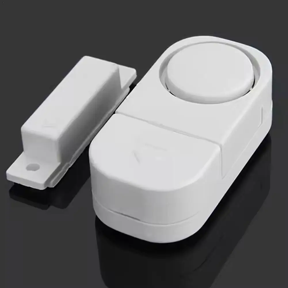Door Window Wireless Alarm Battery Powered Magnetic Sensor 1Pc Protects Home Or Office