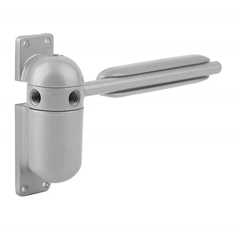 1 Set Gray Mini Automatic Spring Door Closer Adjustable Fire Rated Safety Door Stopper Indoor and Outdor