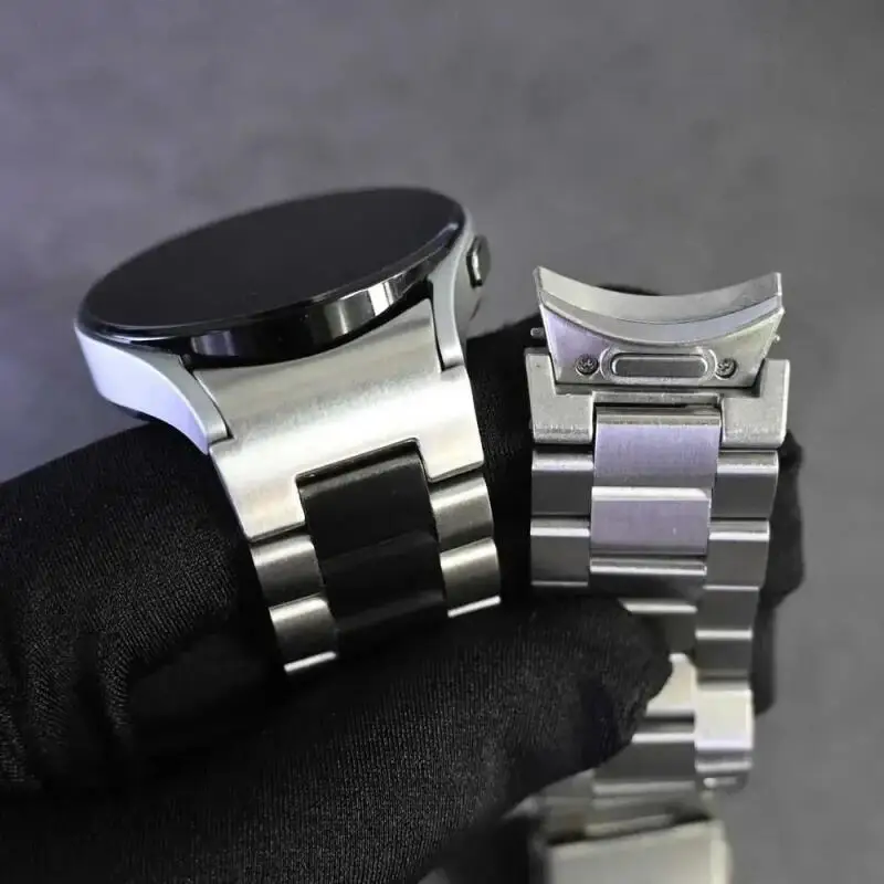 Elegant Stainless Steel Watch Strap - Premium Metal Bracelet