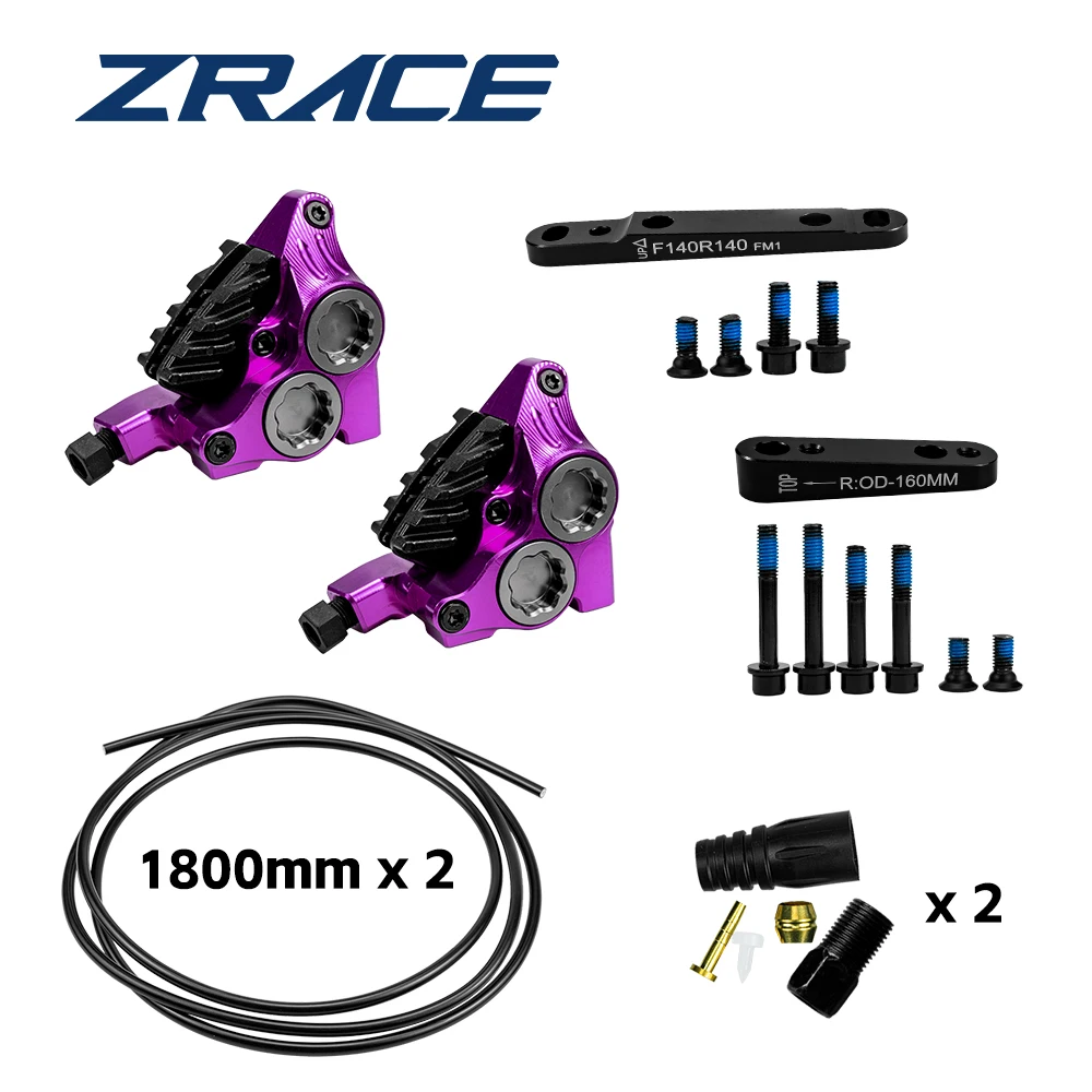 ZRACE XG4 Flat-Mount Vierkolben-Bremssattel, Hydraulischer Rennrad-Bremssattel, Ice-Technologie Bremsbeläge, CNC-Leichtbauweise – Detail 3
