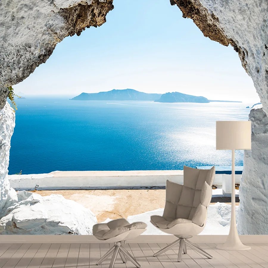 Sea View Mural Wallpaper Wallpapers For Living Room Wall Papers 3d