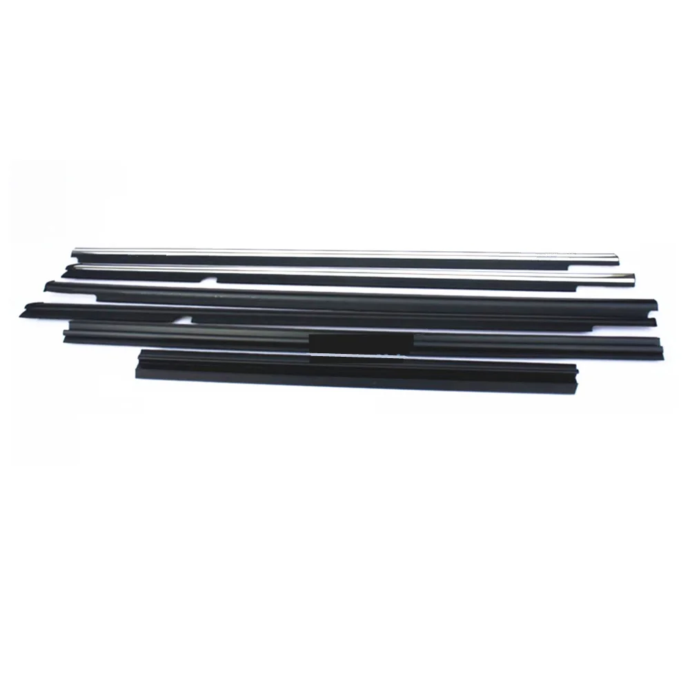 4 Pcs Window Glass Rubber for Lancer CY CX CZ Sealing Strip Fortis Protect Damper Inner Outside Evo Chrome Black | Автомобили и