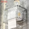Punch Free Tissue Dispenser Hand Wiping Paper Box Toilet Toilet Paper Box Wall Mounted Household Toilet Paper Drawer 1