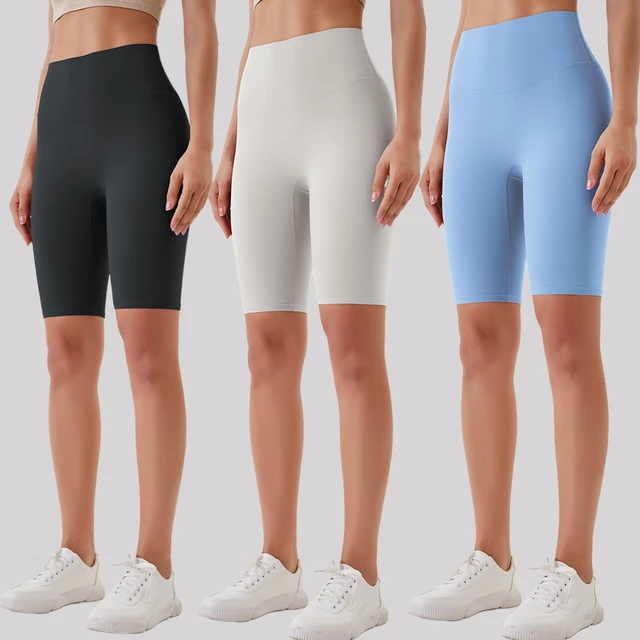 3 Pack Cycling Shorts Women GYM High Waisted Yoga Shorts Workout Tights  Fitness Athletic Naked Feeling Leggings Sports Shorts - AliExpress