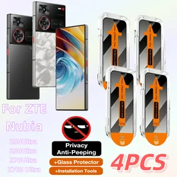 4 - Pack Privacy Screen Protector Tempered Glass, Anti - Scratch - ZTE nubia Z50 Ultra