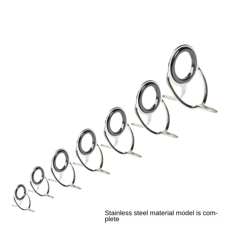 FishingRodGuidesTipRepairKitStainlessSteelCeramicRingPoleRod