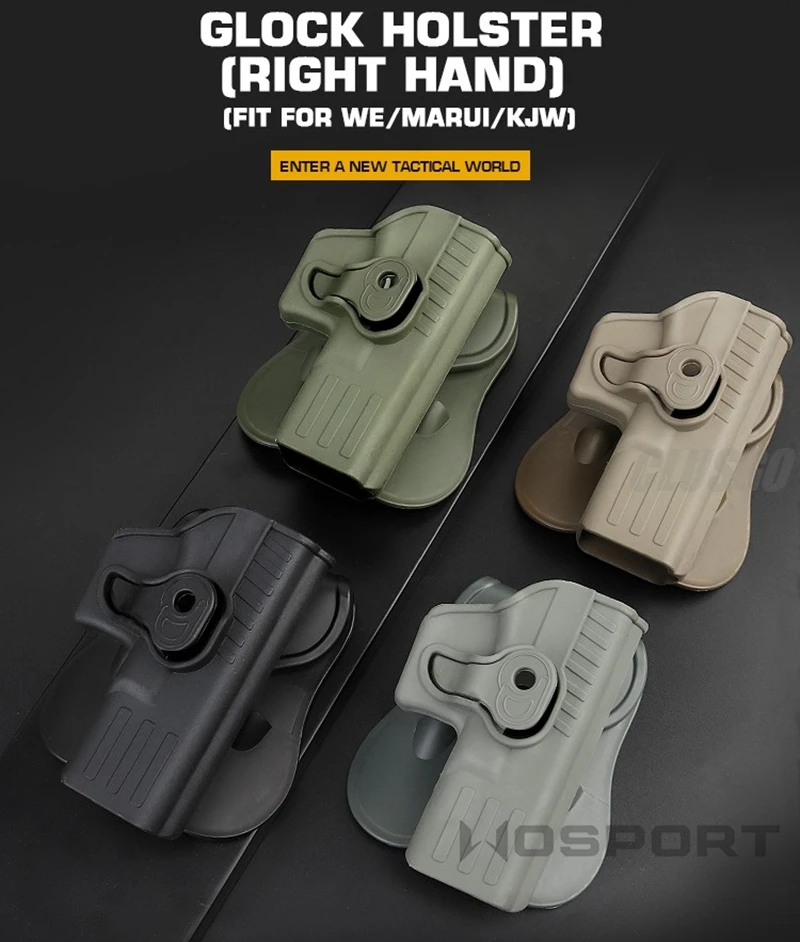 Description Picture 3 of itemTactical quick draw pistol gun Glock 17 19 22 26 left and right hands, belt style hunting and shooting game accessories