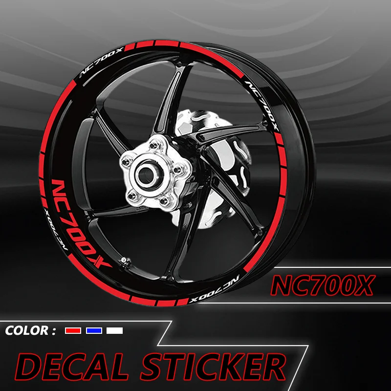 Motorcycle Accessories For Honda nc700x NC700X Wheel Rims Reflective Stickers Tire Decorative Decals Stickers NC 700X