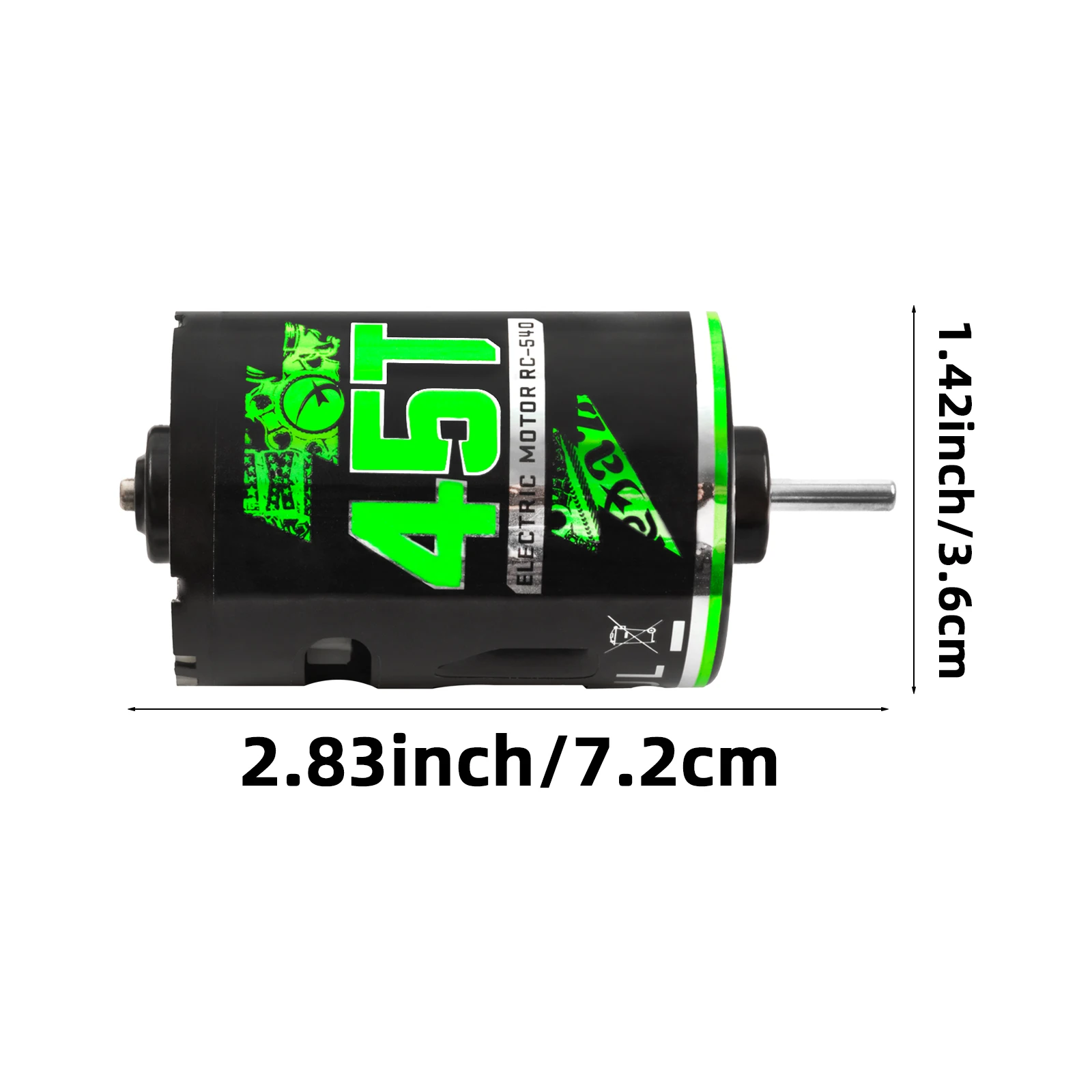 High-Performance Brushed Kit: 540 Motor with 60A ESC for Off-Road RC Cars