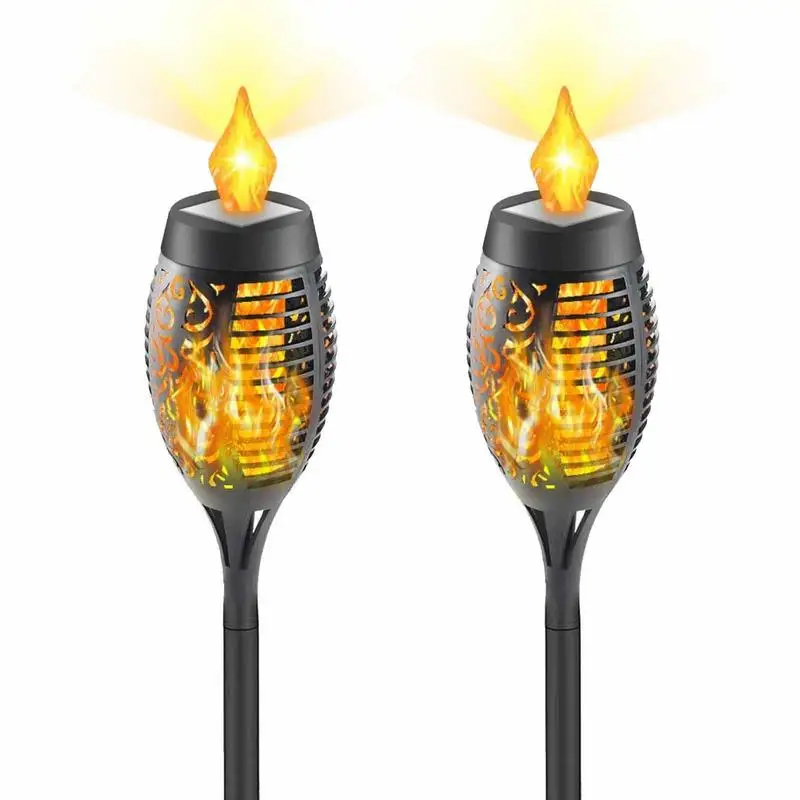 

Solar Torch Light With Flickering Flame Waterproof Garden Patio 13 LED Flickering Dancing Flame Lamp Solar Flame Lights Outdoor