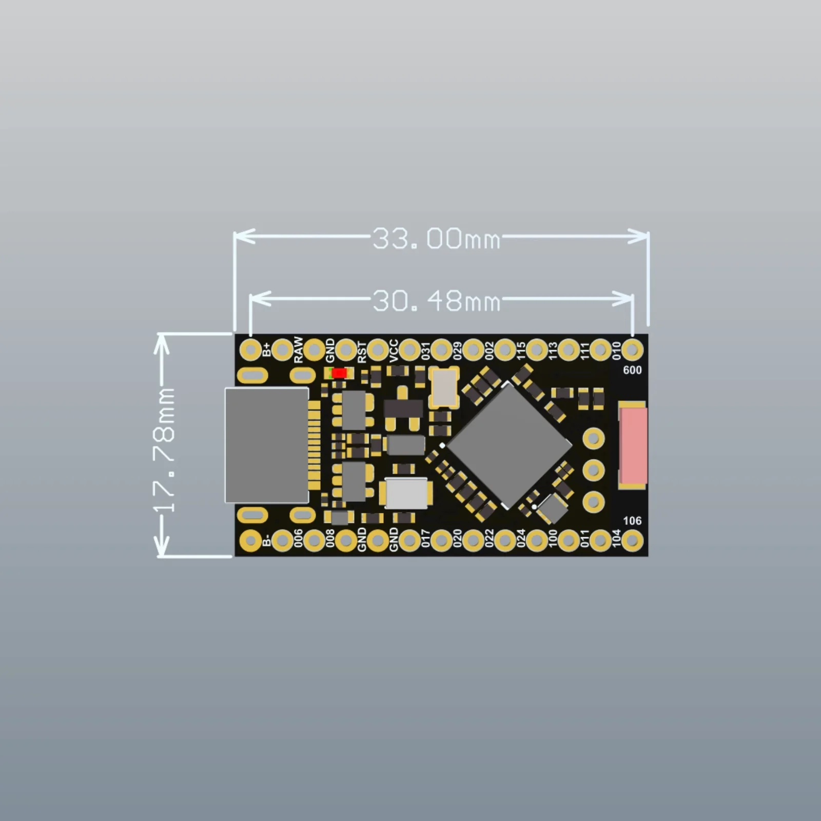 Promicro Alternative Development Board, Compatível Nice! NRF52840