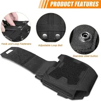 Handcuffs Pouch Molle Shackles Case Universal Handcuffs Holster Quick Release Standard Chain Cuffs Holder for Tactical Vest 2