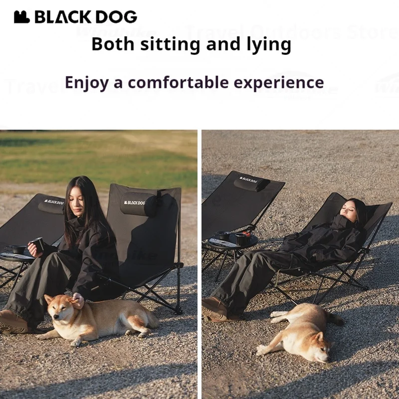 Amazon.co.jp: BLACKDOG(黒犬) アウトドアチェア 高さ3段調整