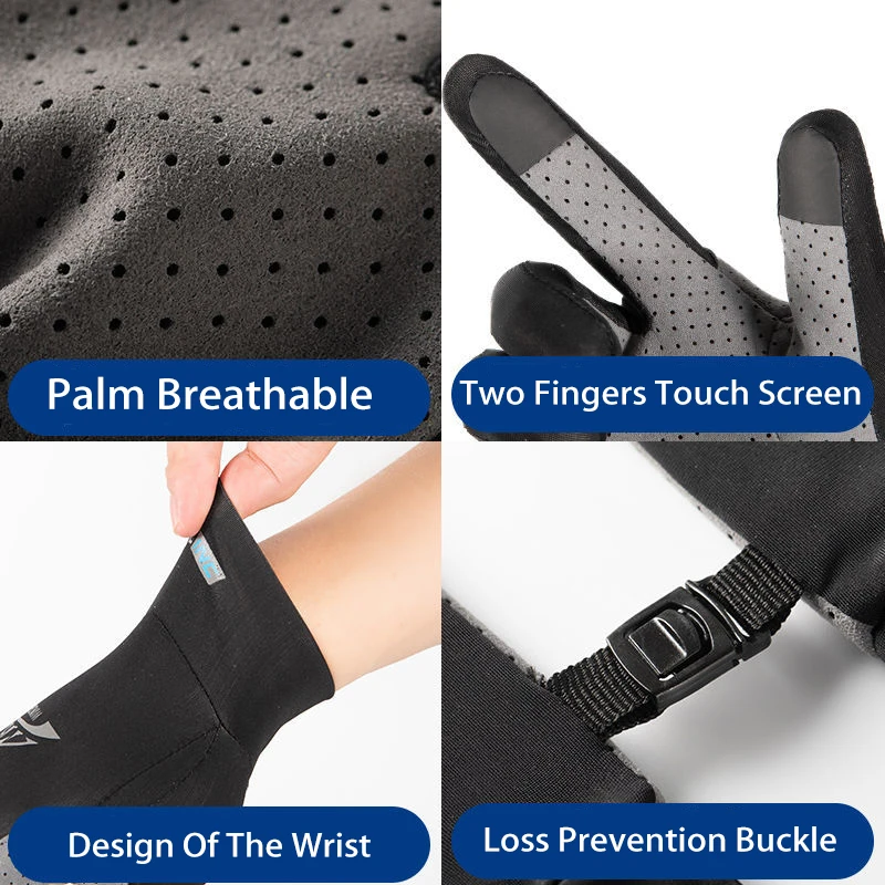 Cycling Gloves Men Women Summer UV Protection Ice Silk Touch Screen Thin Driving Non-slip Outdoor Sports Breathable Gloves 5