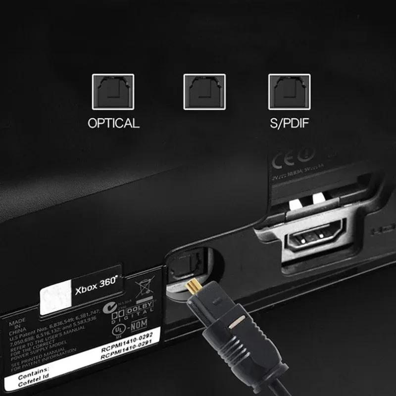 Premium Gold-Plated Digital Optical Audio Cable - High Quality and Durable