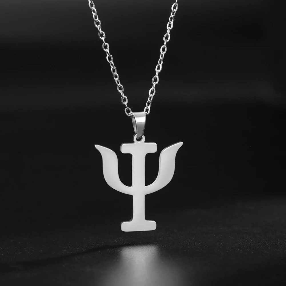 TEAMER Collana Simbolo Psicologia Acciaio Inox Collana A Catena Di