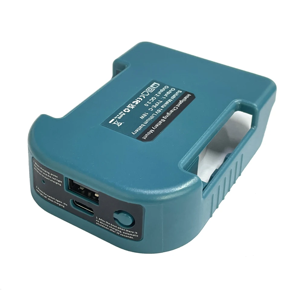1pc For Makita 18V With USB With Type-C Battery Holder For Makita 18V Battery BL