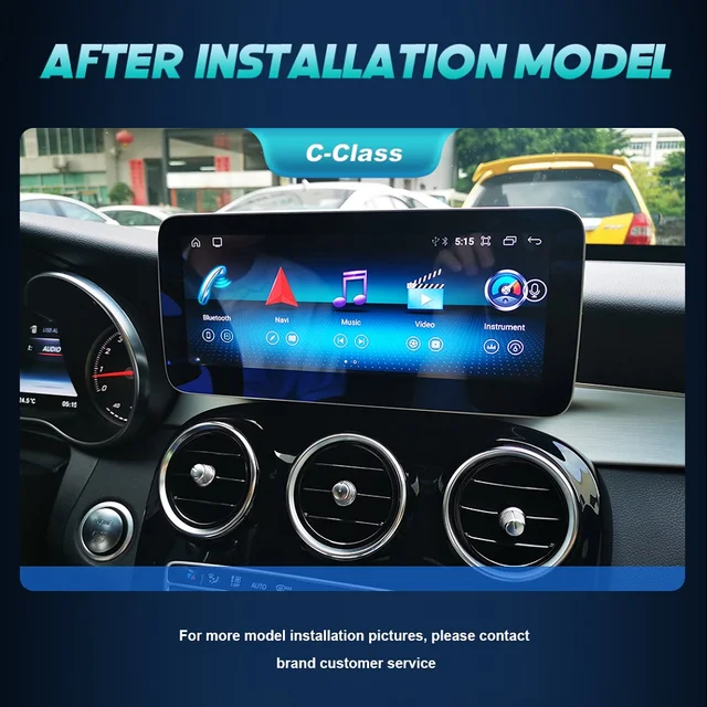 Android 14 CarPlay For Mercedes Benz C Class W205 GLC X253 2014 
