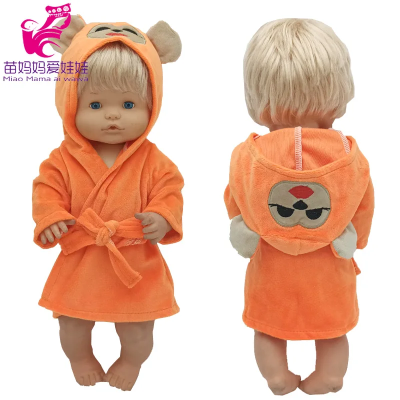 38 Cm Nenuco Doll Lion Bathrobe Ropa Y Su Hermanita Reborn Baby Doll Clothes Costumes Birthday Gifts