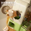 Automatic Doll Machine Toy for Kids Mini Cartoon Press Operated Play Game Claw Crane Machines with Light Music Children Toy Gift 3