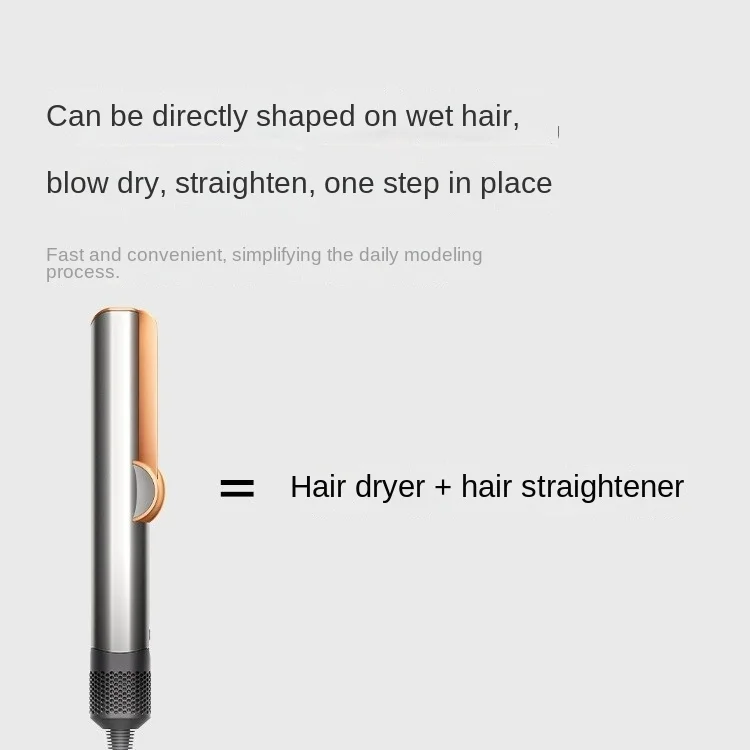 Hair Straightener Hair Dryer Mechanical Dry and Wet Dual-purpose Straight Plate Clamp HT01 Electric Brushes 6