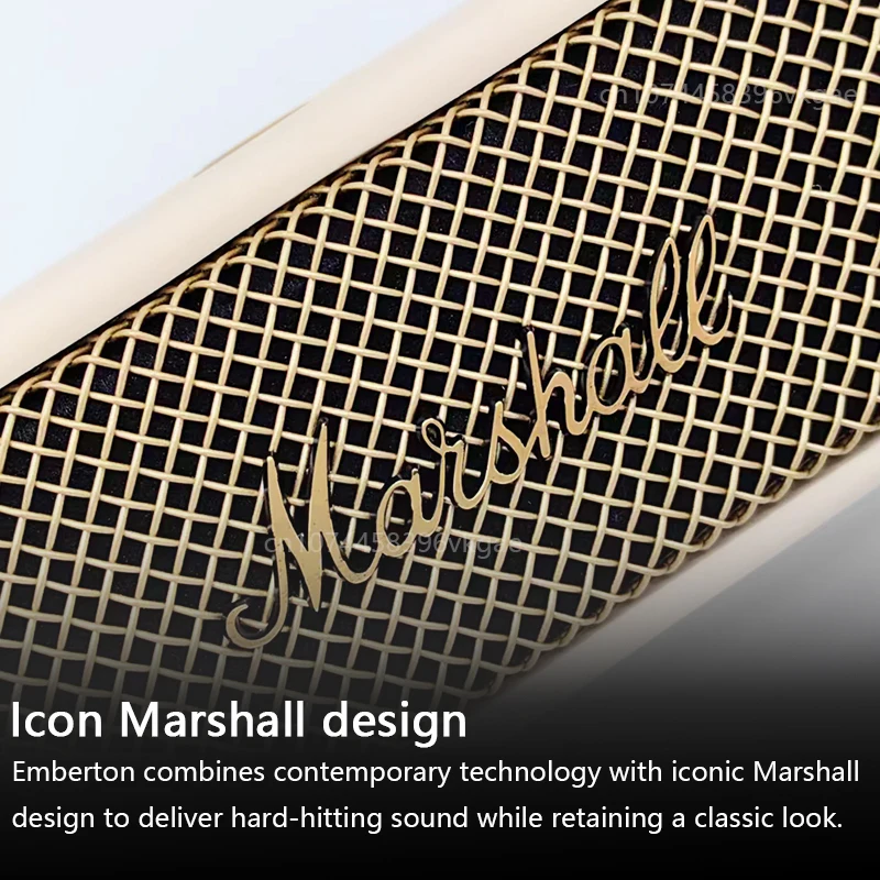 Bluetooth Speaker Portable Outdoor Camping Wireless MARSHALL EMBERTON IPX7 Waterproof 360&deg; Stereo Bass Sound