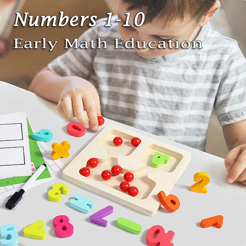Children Montessori Counting Math Toys Arithmetic Addition Subtraction Teaching Aids Logical Thinking Educational Learning Toys