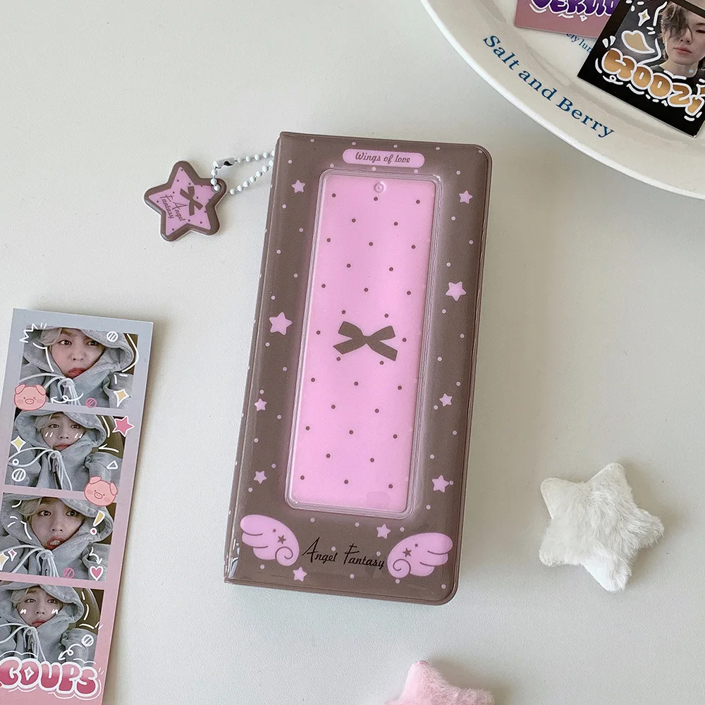 Y2K Mode 4-Fächer PVC Engelsflügel Kartenalbum Niedliche Mädchen Idol 3-Zoll Fotoaufbewahrung Kartenhalter Schüler Fotoschutzhülle Geschenke – Detail 16