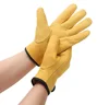 Work Gloves Sheepskin Leather Workers Work Welding Safety Protection Garden Sports Motorcycle Driver Wear-resistant Gloves 3