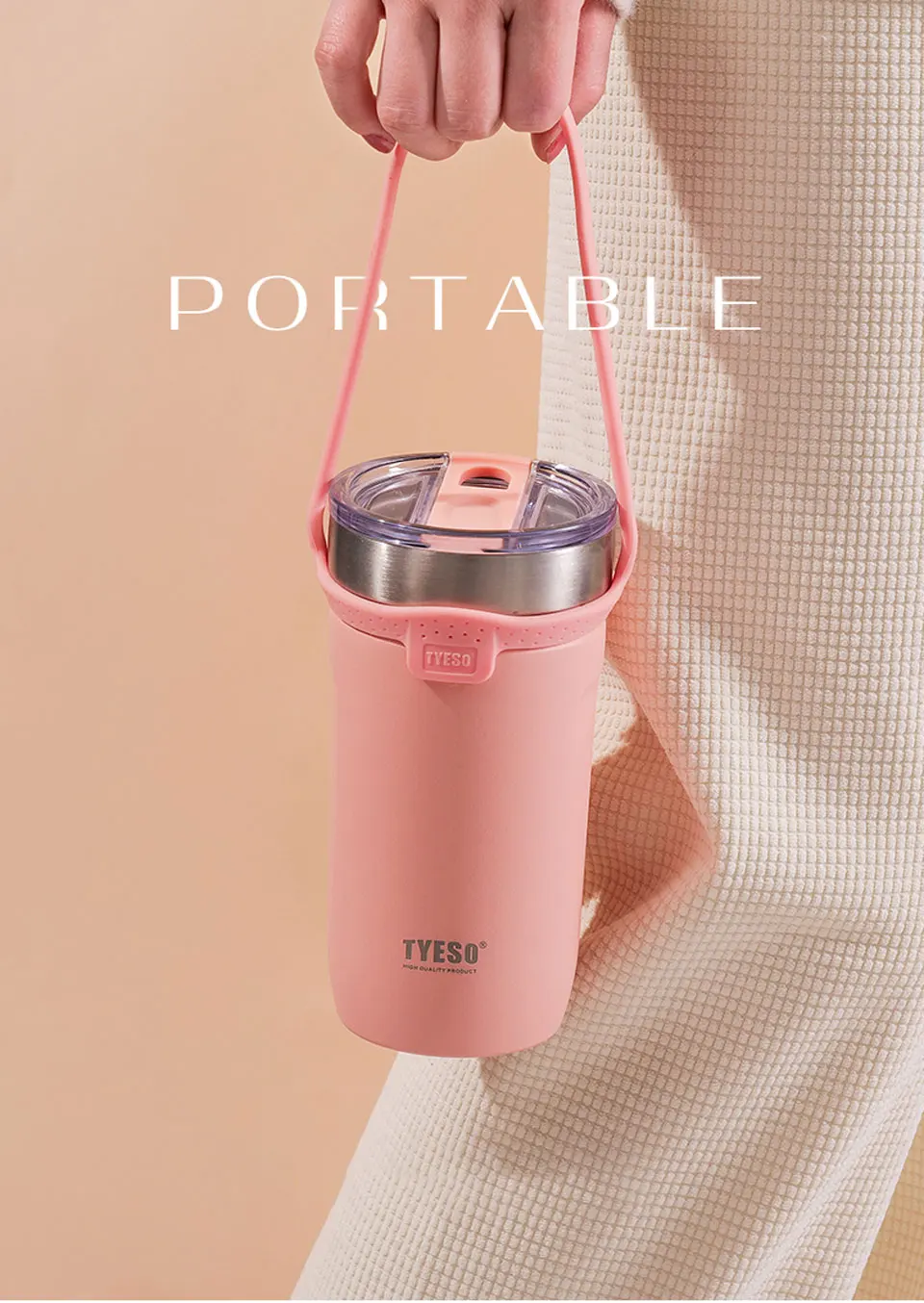 Stainless Steel 304 Coffee Mug Leak-proof Vacuum Mug Travel Thermal Cup  Insulated Water Bottle For Gifts - Temu