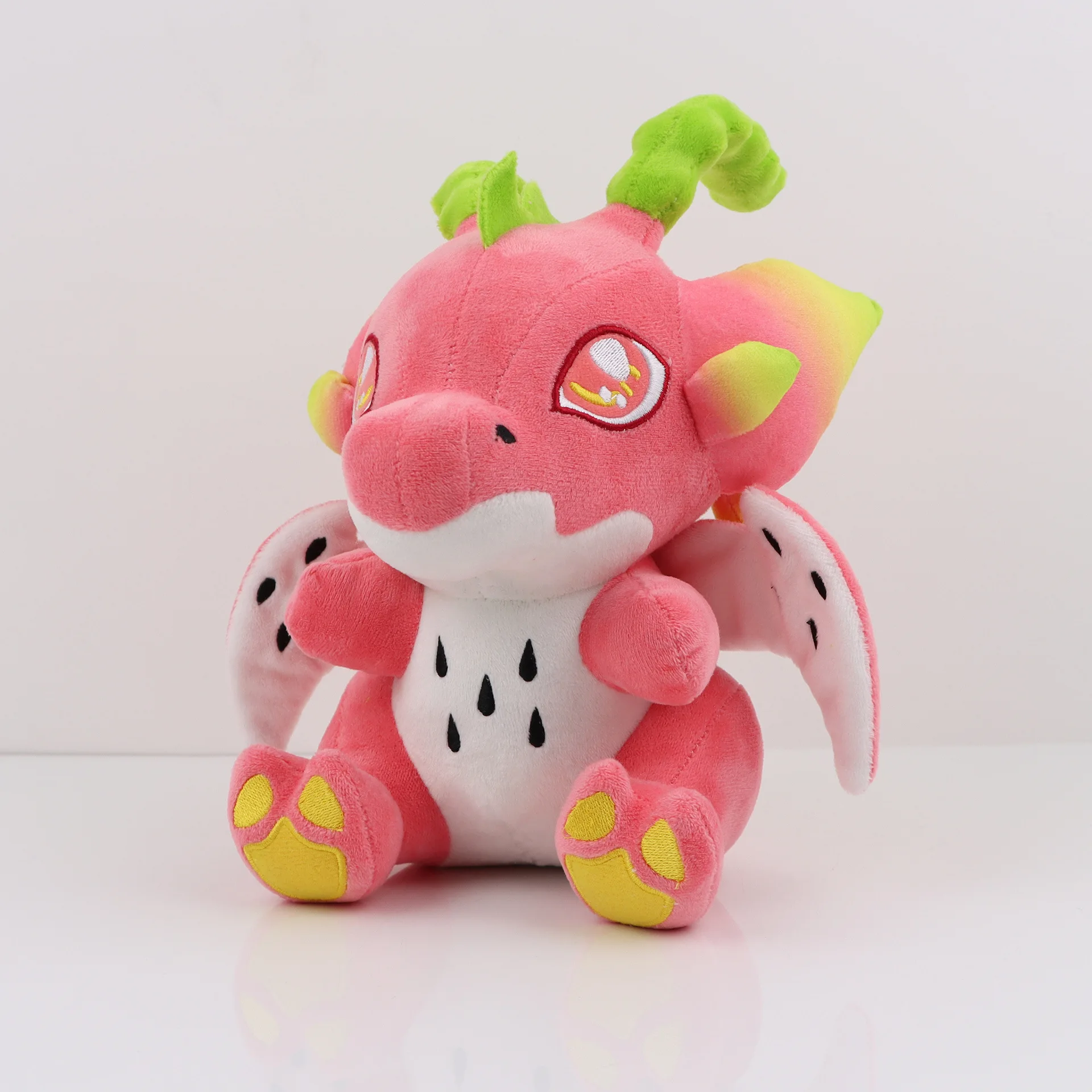 

Cartoon Figure Plush Dragon Fruit Dinosaur Cute Doll Pp Cotton Filled Super Soft Fabric Exquisite Work Girl And Children Gift