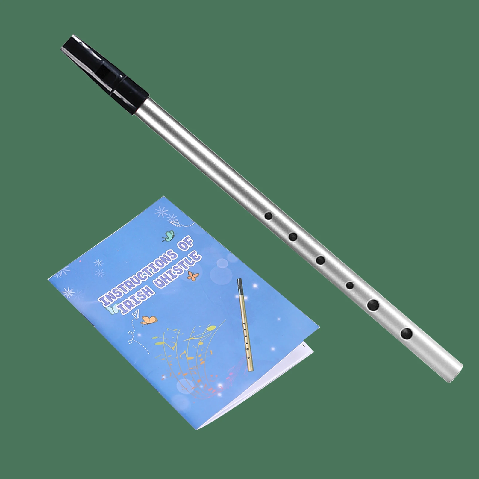 Irish Whistle C Key 6-hole Flute Penny Whistle Tin Wind Musical Instruments for Student Beginners