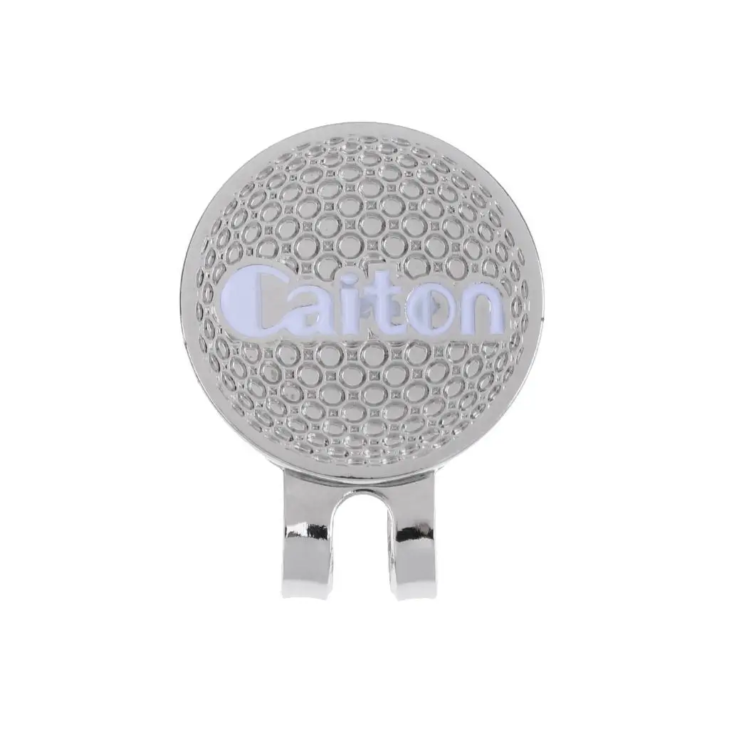 Alloy Golf Hat / Cap / Visor Clip with Golf Ball Marker Accessories